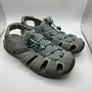 Khombu Water Sandals Women's Size 10 M Grey Aqua Lace Up Sport Outdoor